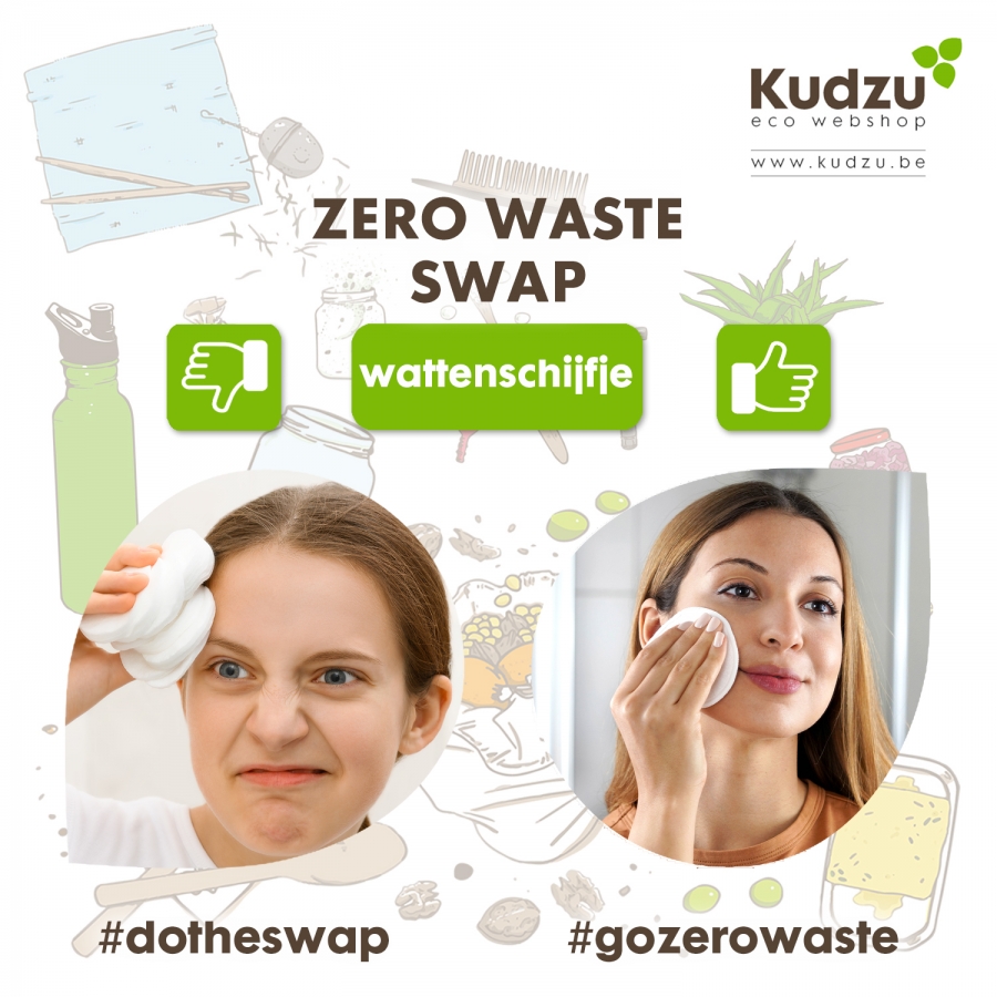 Zero Waste Swap: wattenschijfje wordt wasbaar